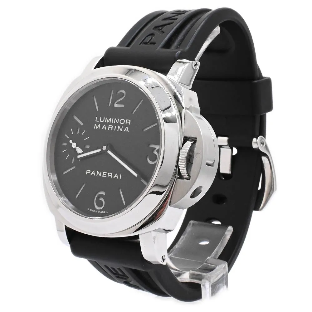 Panerai Men's Luminor Marina 44mm Black Dial Watch Reference #: PAM0111