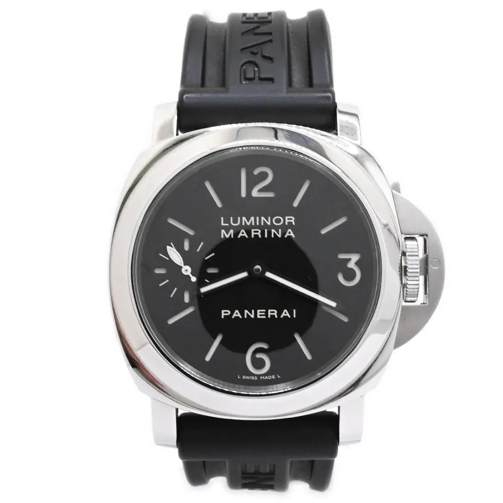 Panerai Men's Luminor Marina 44mm Black Dial Watch Reference #: PAM0111