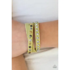 Paparazzi Catwalk Casual Green Double Wrap Bracelet