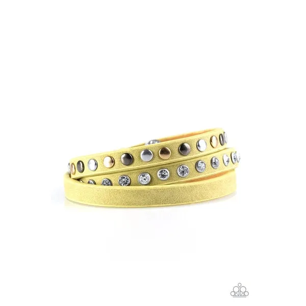 Paparazzi Catwalk Casual Green Double Wrap Bracelet