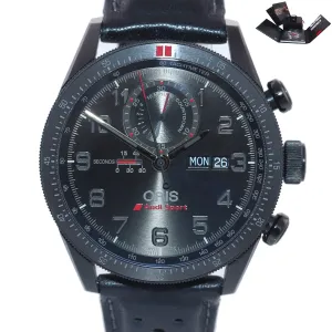 PAPERS MINT Oris Audi Sport Limited Chrono 01 778 7661 7784 Day Date Black Watch