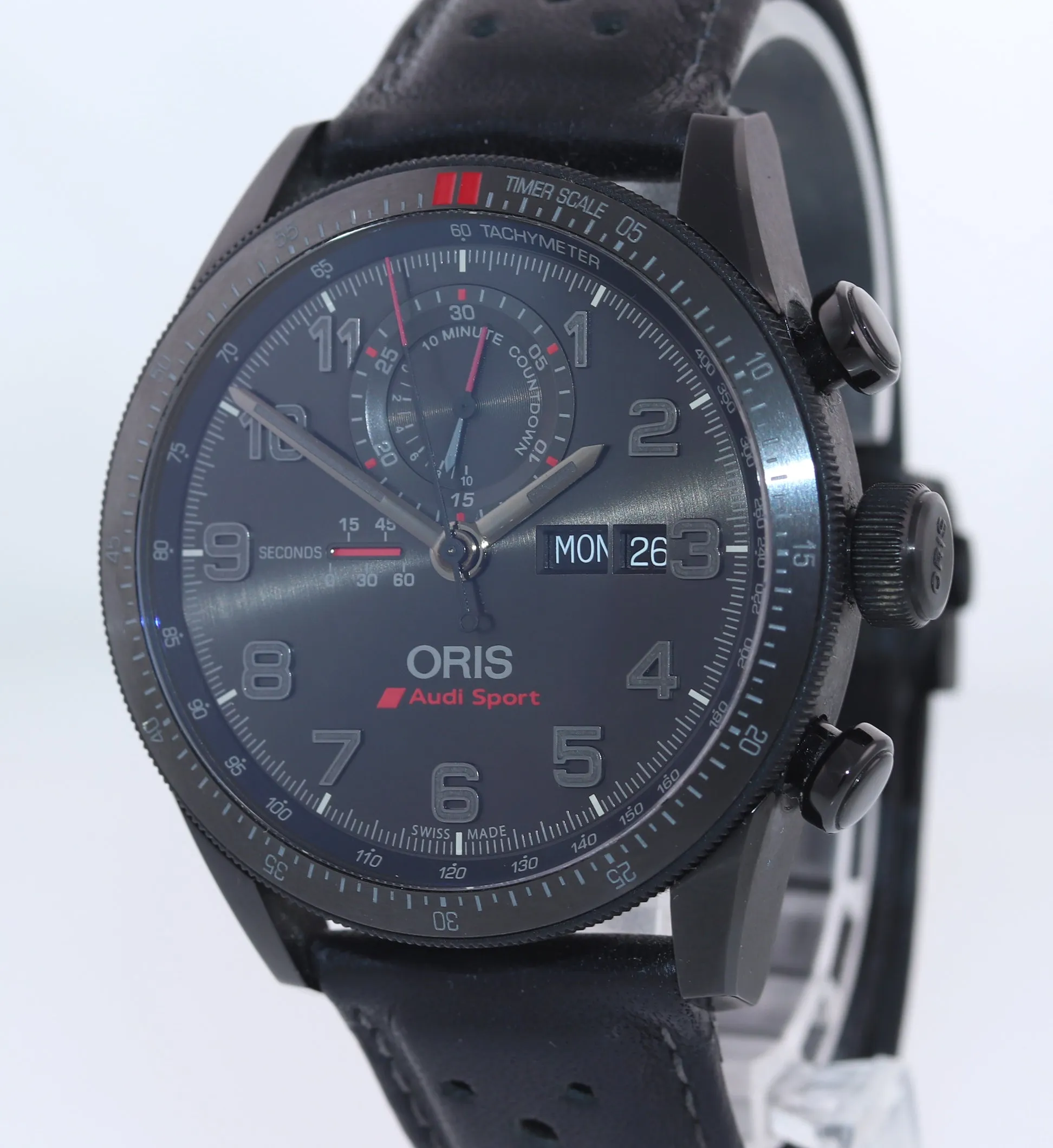 PAPERS MINT Oris Audi Sport Limited Chrono 01 778 7661 7784 Day Date Black Watch