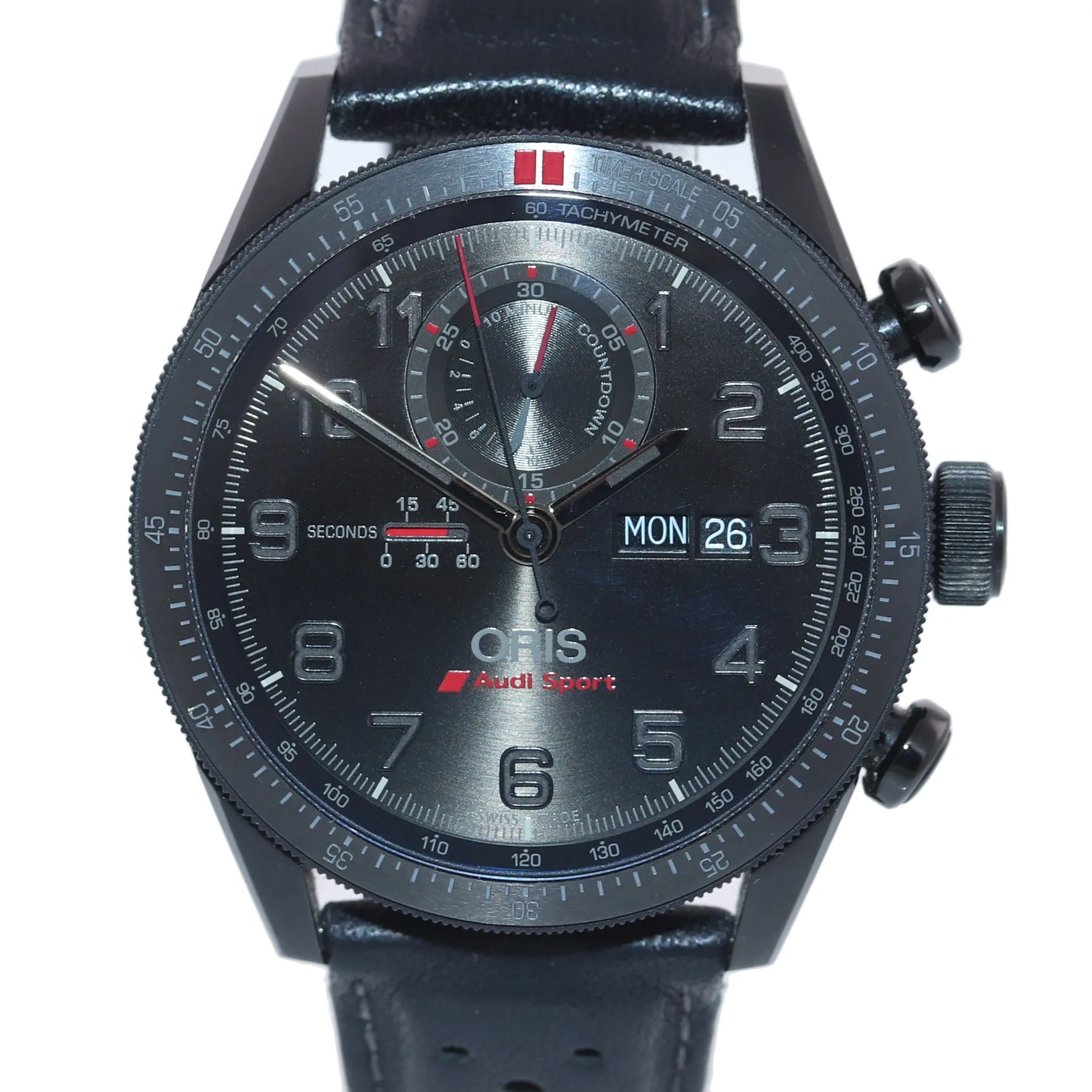 PAPERS MINT Oris Audi Sport Limited Chrono 01 778 7661 7784 Day Date Black Watch