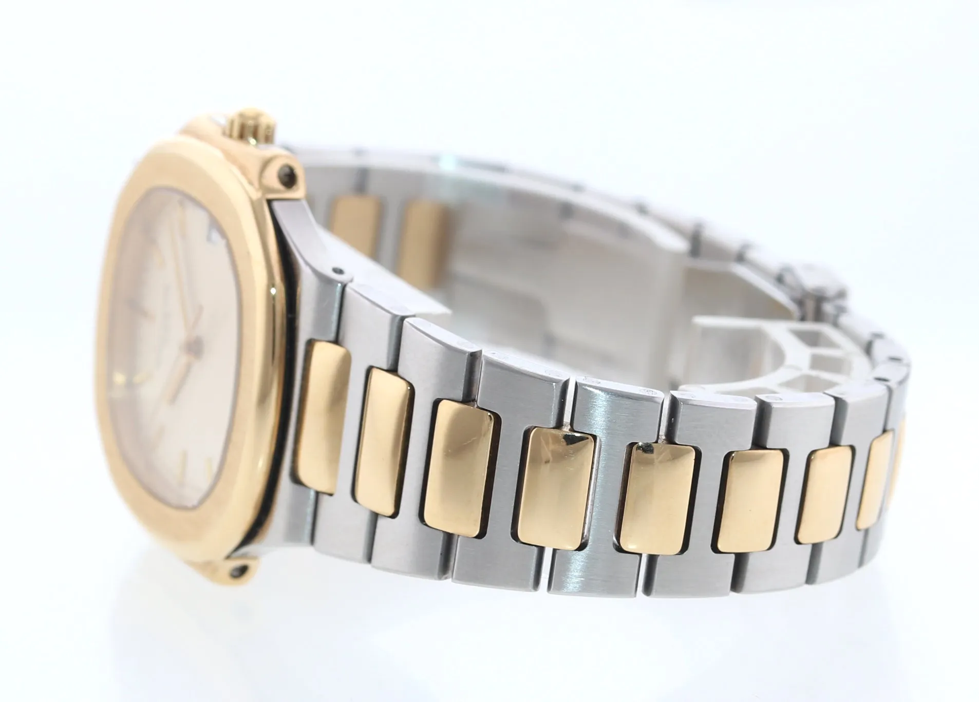PAPERS  Patek Philippe Nautilus 3900 Yellow Gold Two Tone White Steel Watch