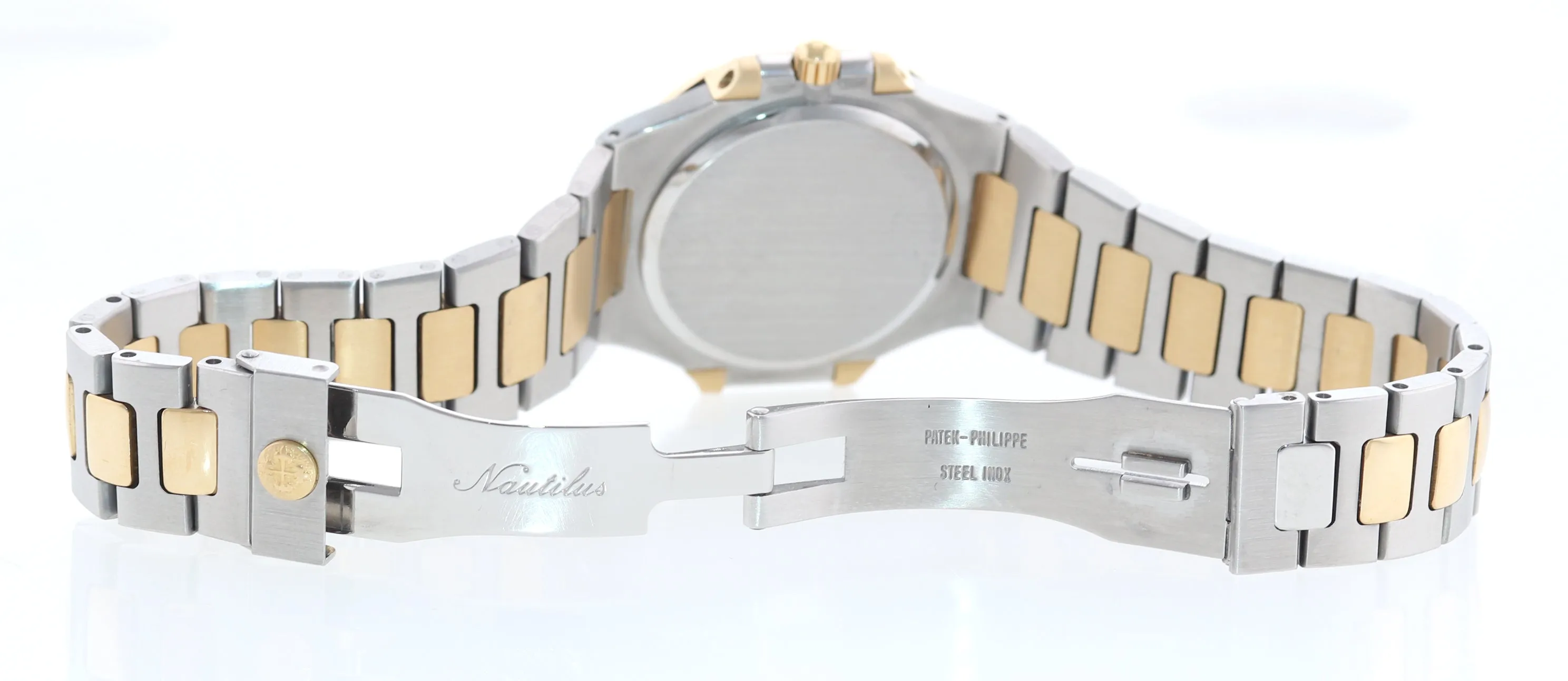 PAPERS  Patek Philippe Nautilus 3900 Yellow Gold Two Tone White Steel Watch