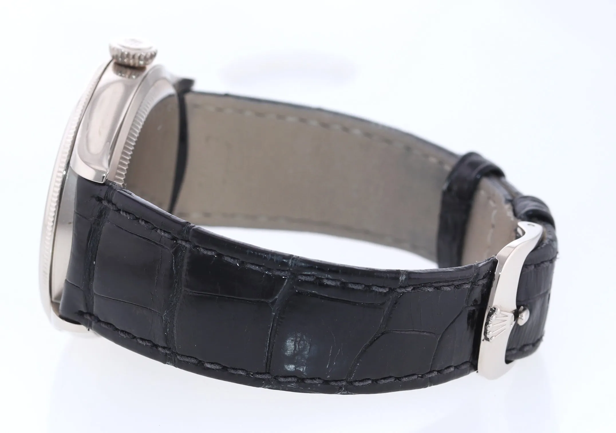 PAPERS Rolex Cellini 39mm White Gold Black Dial 50509 Watch Box