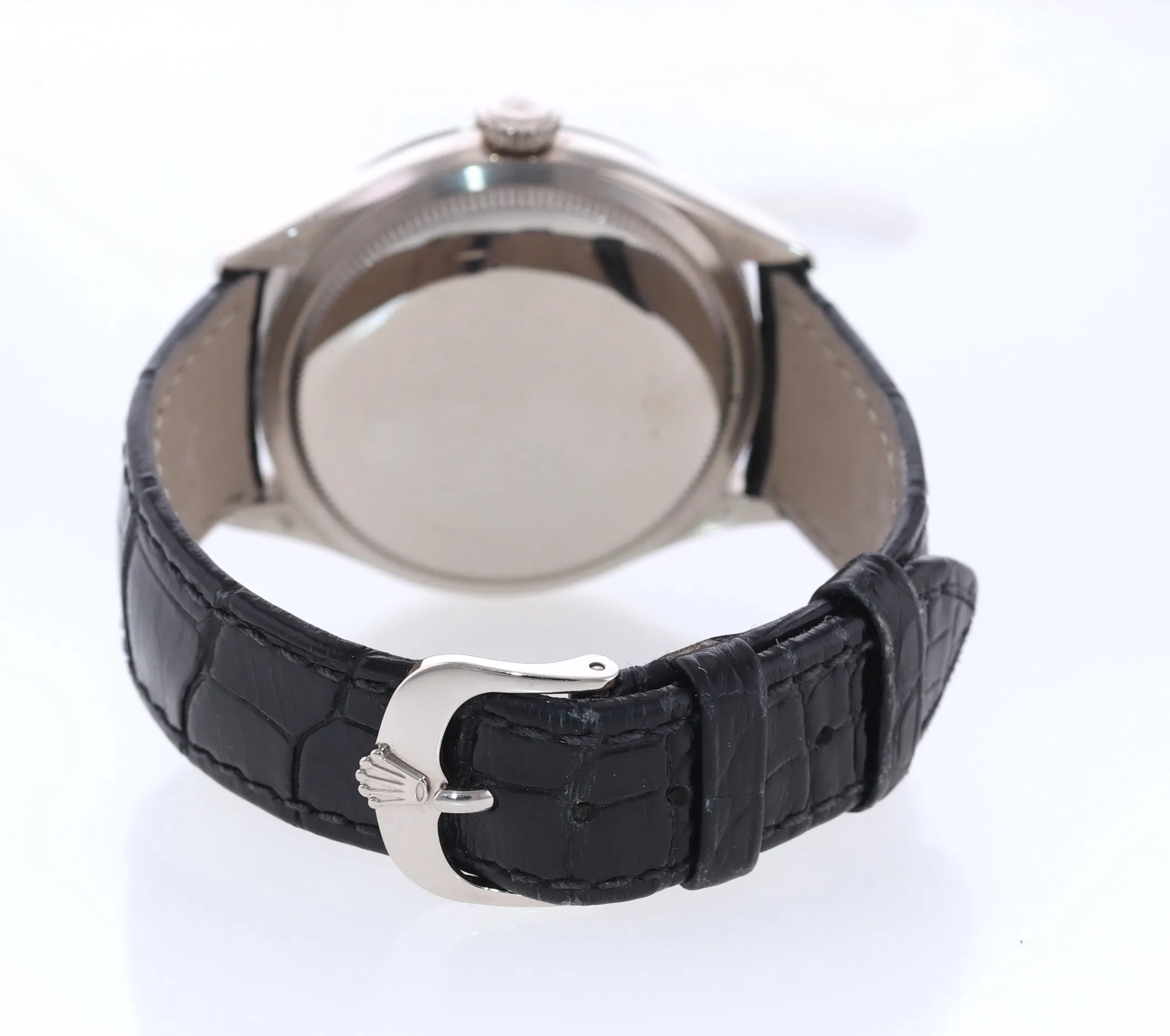 PAPERS Rolex Cellini 39mm White Gold Black Dial 50509 Watch Box