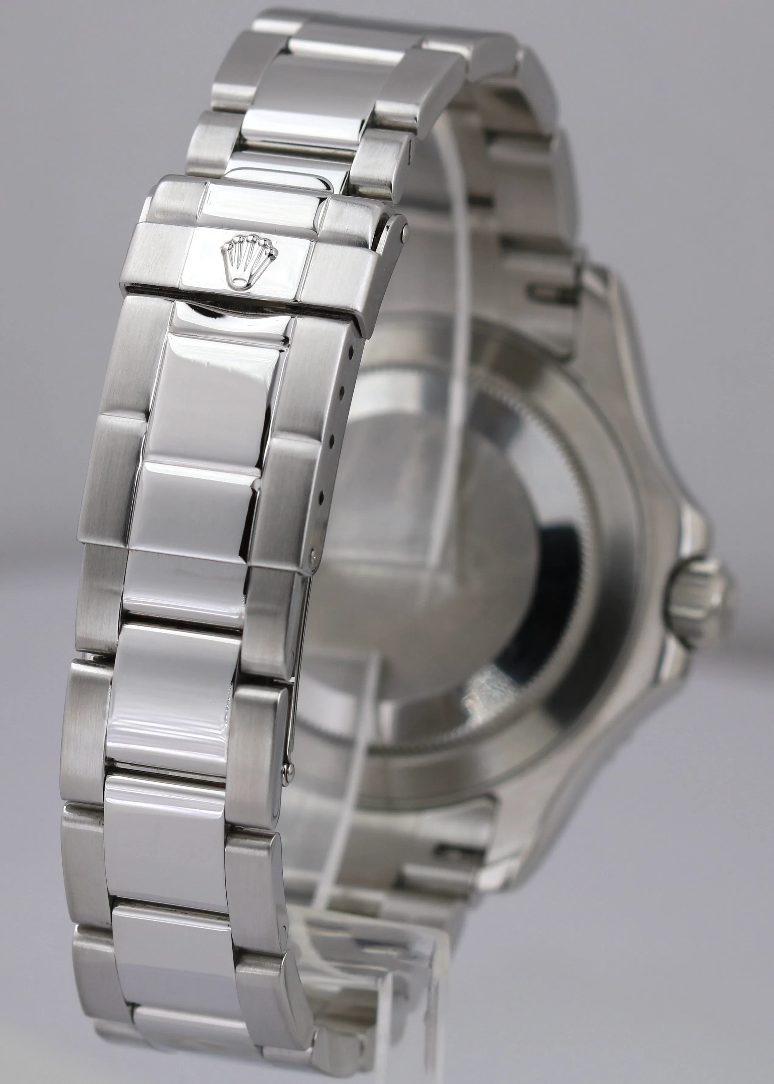 PAPERS Rolex Yacht-Master MOP DIAMOND RUBY Steel Platinum 40mm Watch 16622 B P