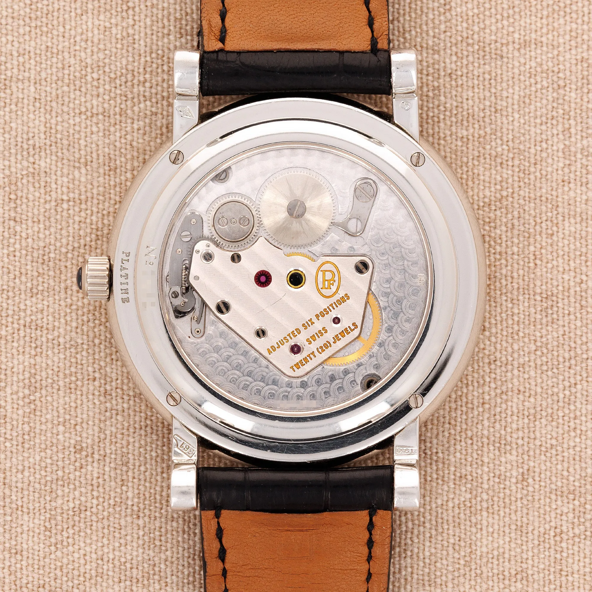Parmigiani Platinum and Diamond Toric Tourbillon Watch Ref. PF000392