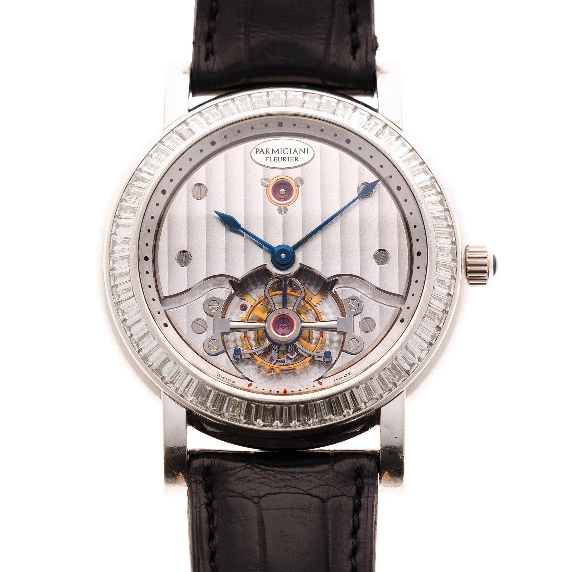 Parmigiani Platinum and Diamond Toric Tourbillon Watch Ref. PF000392