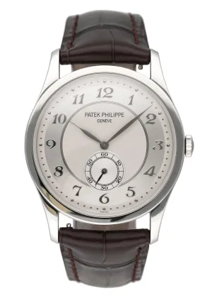 Patek Philippe 5196P-001 Silver Dial Platinum Mens Watch Box Papers