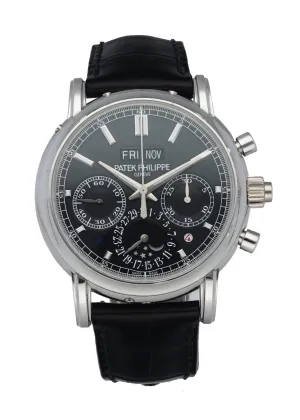 Patek Philippe 5204P Split Second Perpetual Calendar Men Watch Box Papers