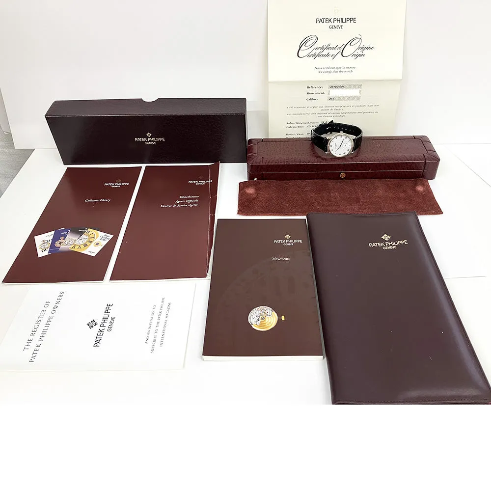 Patek Philippe Calatrava 3919G-001 White Roman Dial Dec 2001