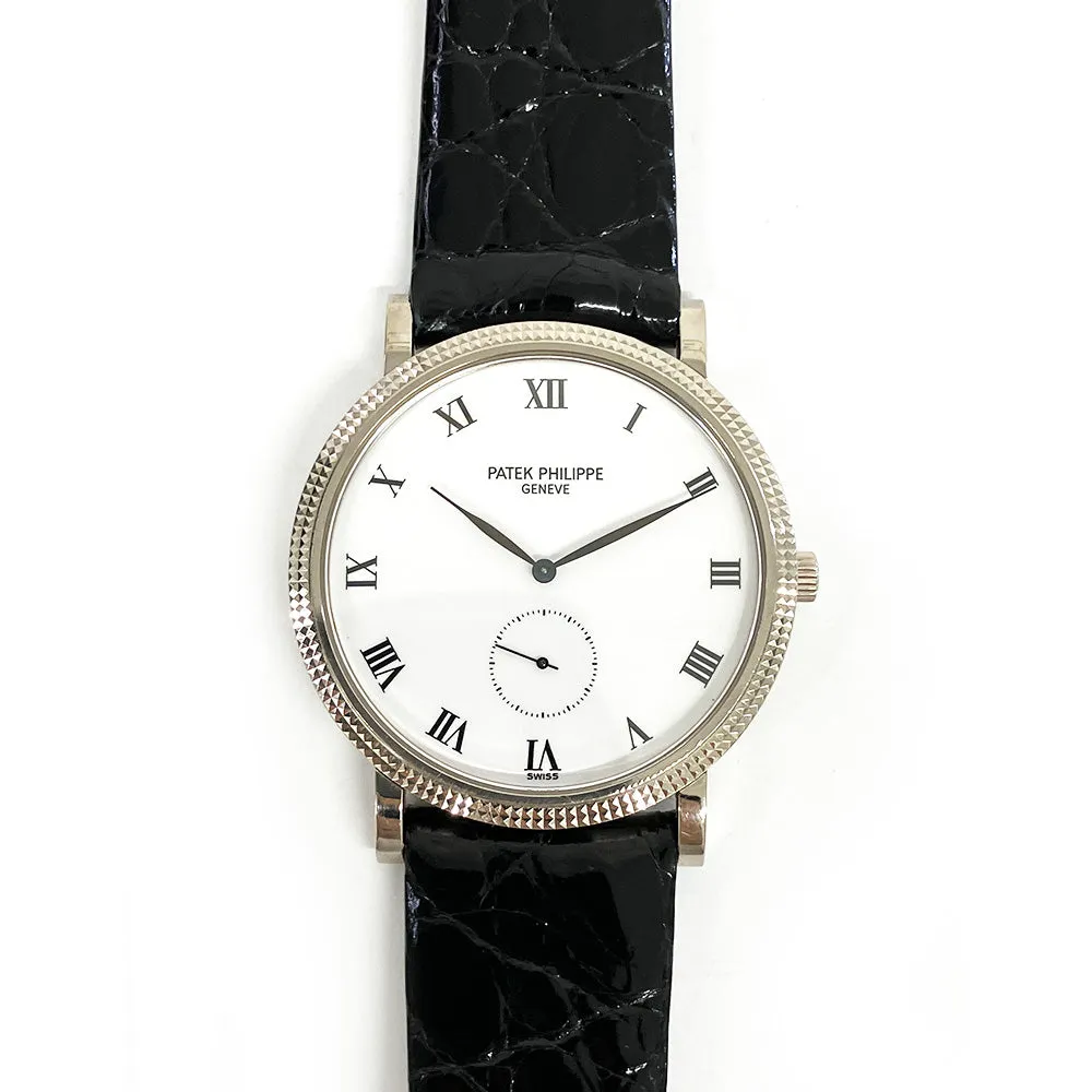 Patek Philippe Calatrava 3919G-001 White Roman Dial Dec 2001