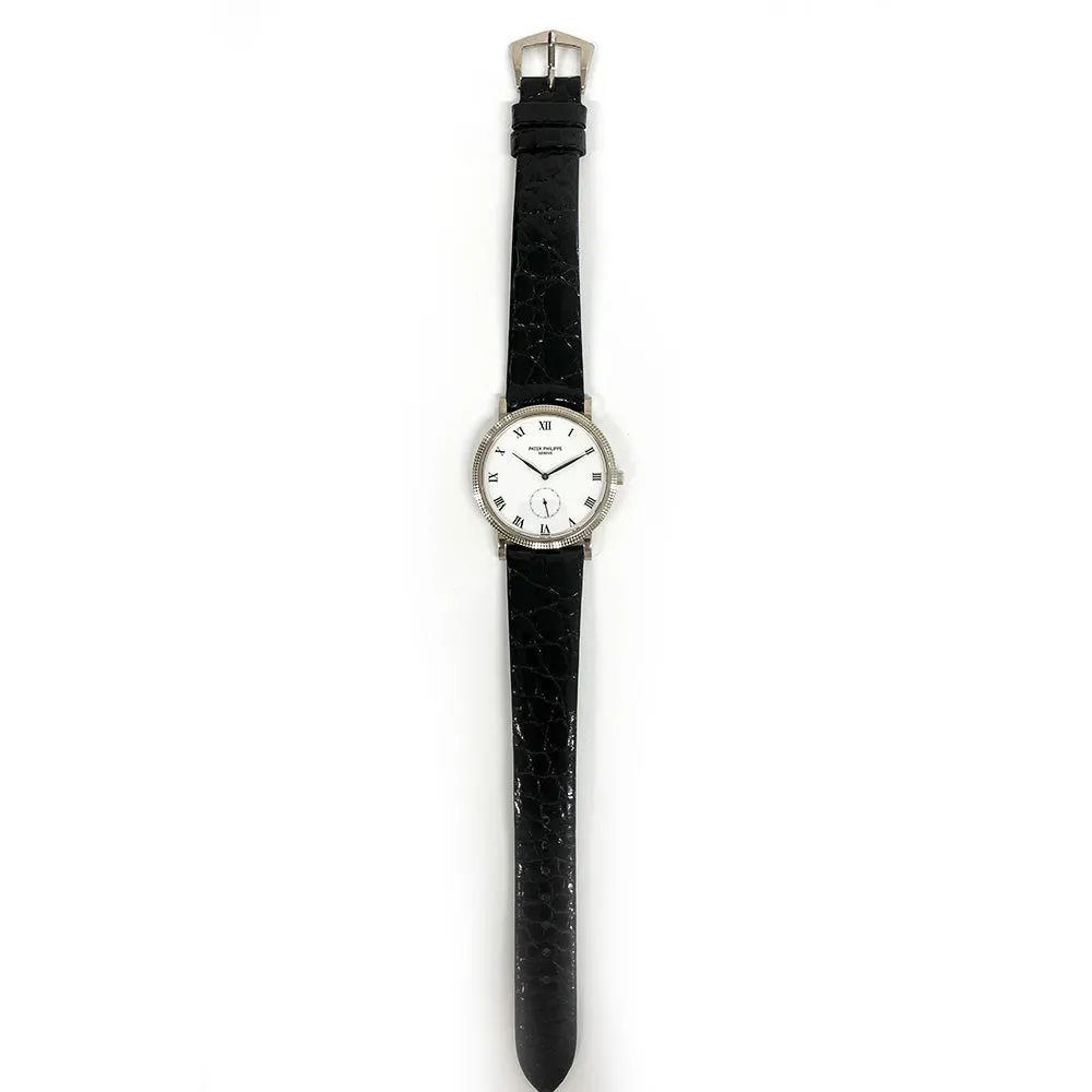 Patek Philippe Calatrava 3919G-001 White Roman Dial Dec 2001