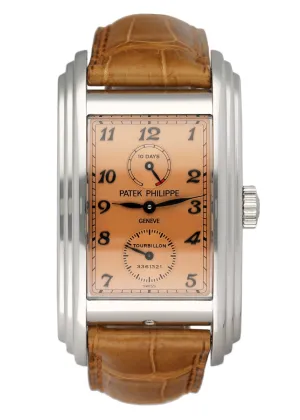 Patek Philippe Gondolo 5101P 10-Day Tourbillon Salmon Dial Mens Watch With Archives