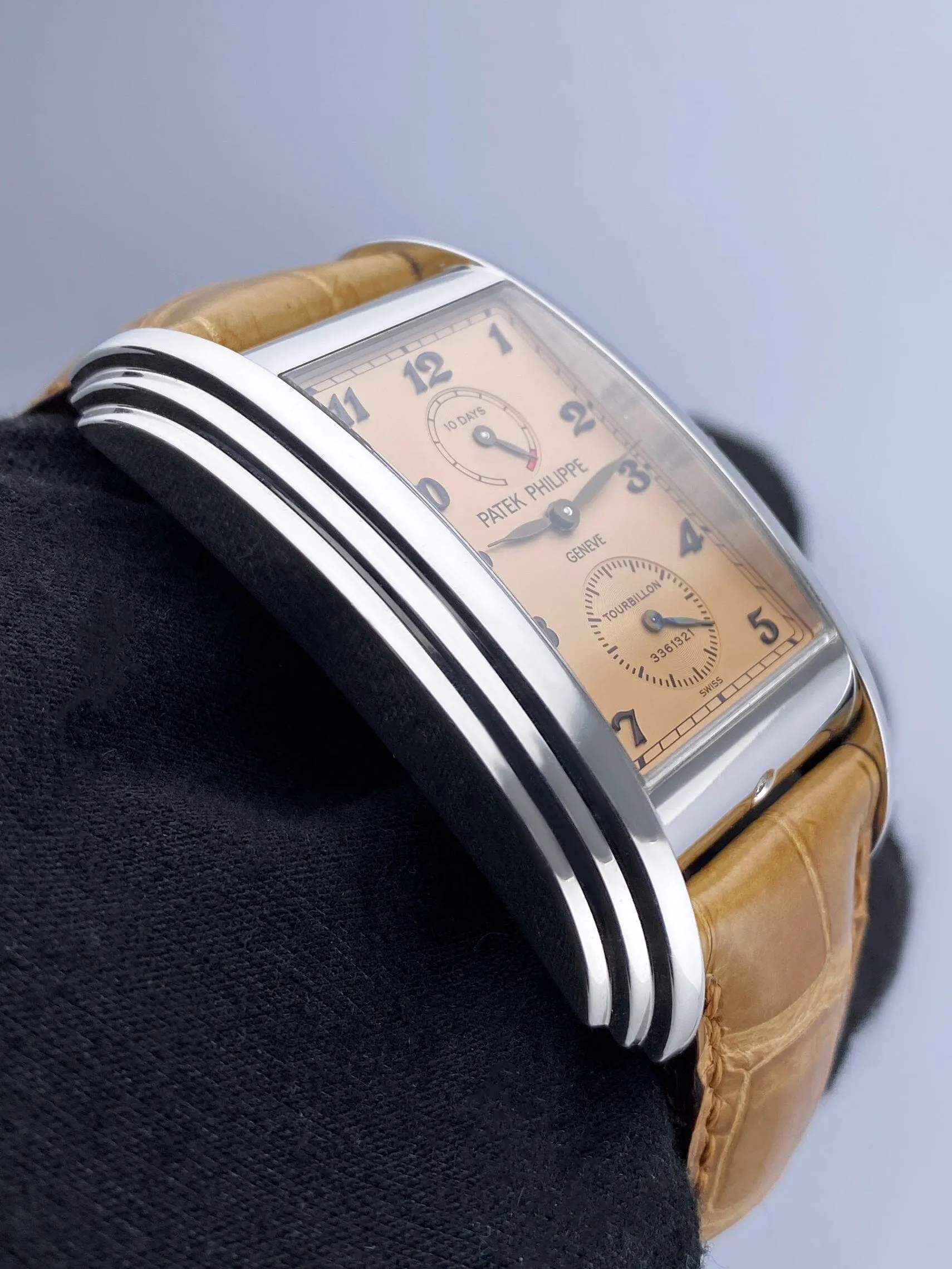 Patek Philippe Gondolo 5101P 10-Day Tourbillon Salmon Dial Mens Watch With Archives