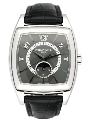 Patek Philippe Gondolo Calendario 5135P Gray Dial Mens Watch Box Papers