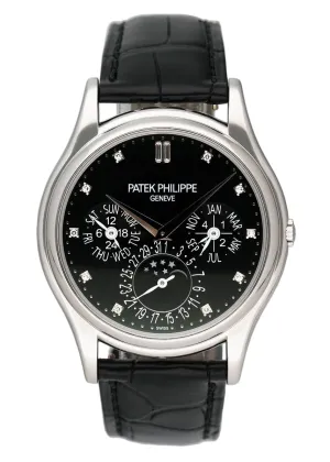 Patek Philippe Grand Complications 5140P Black Dial Watch Box Papers