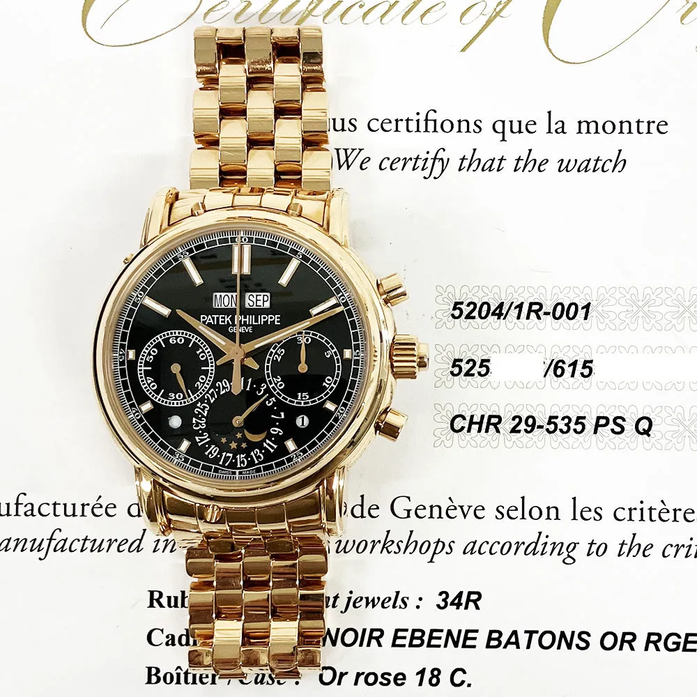 Patek Philippe Grand Complications 5204/1R-001 Black Dial Jun 2017