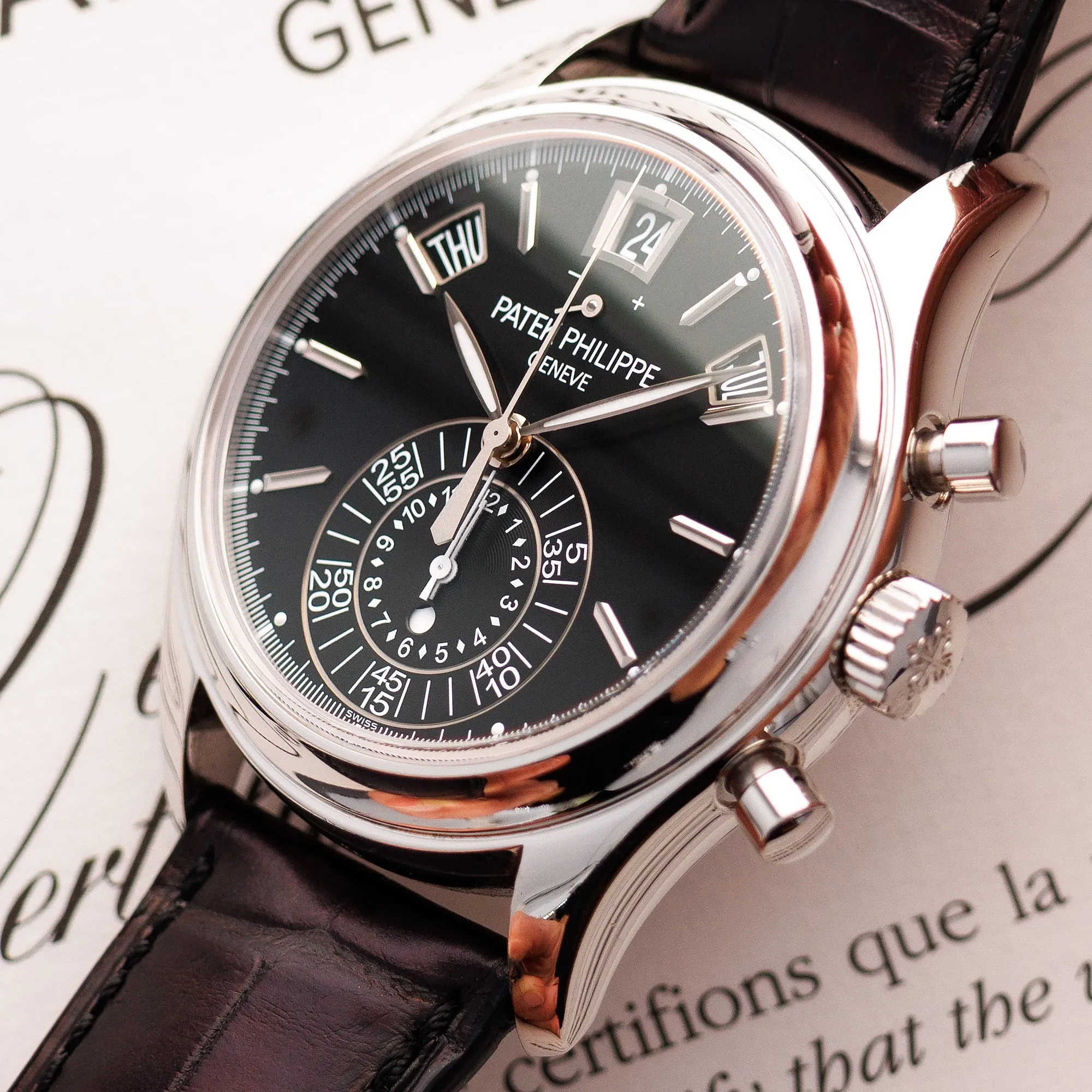 Patek Philippe Platinum Annual Calendar Chronograph Ref. 5960P-016