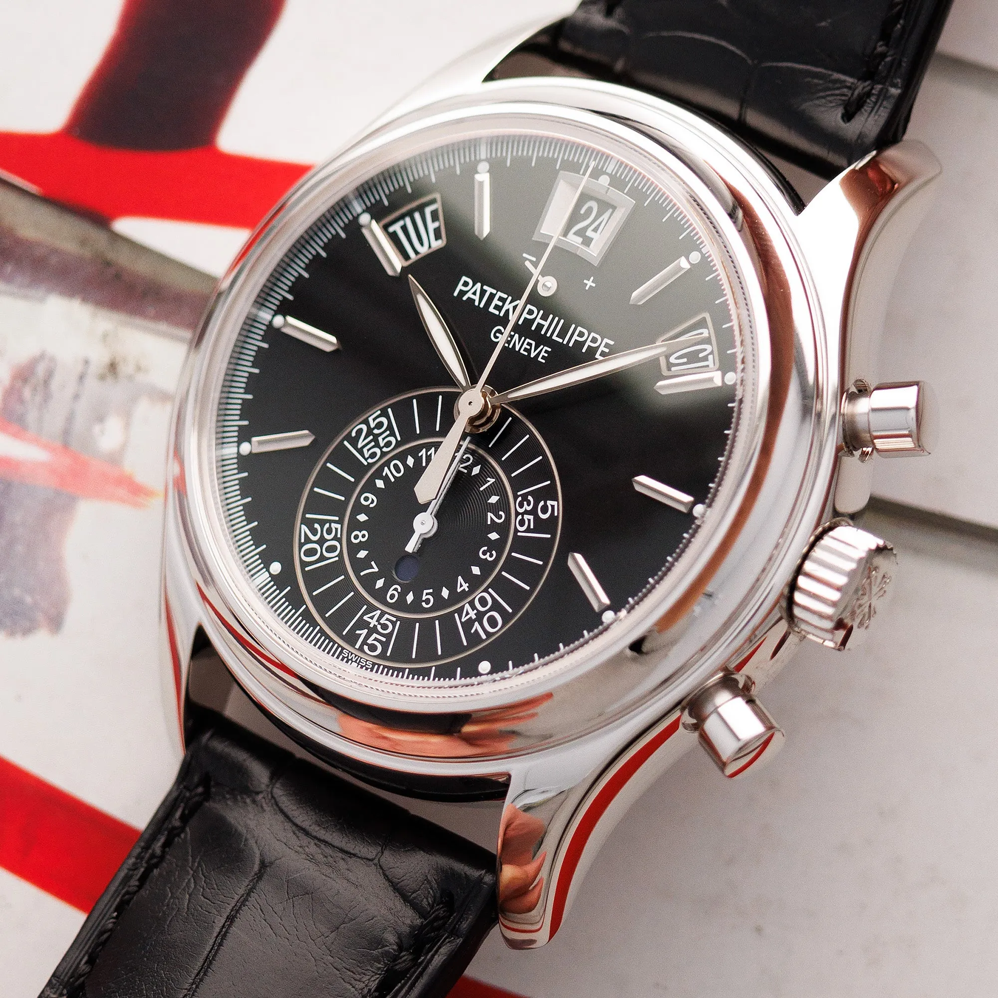 Patek Philippe Platinum Annual Calendar Chronograph Watch Ref. 5960