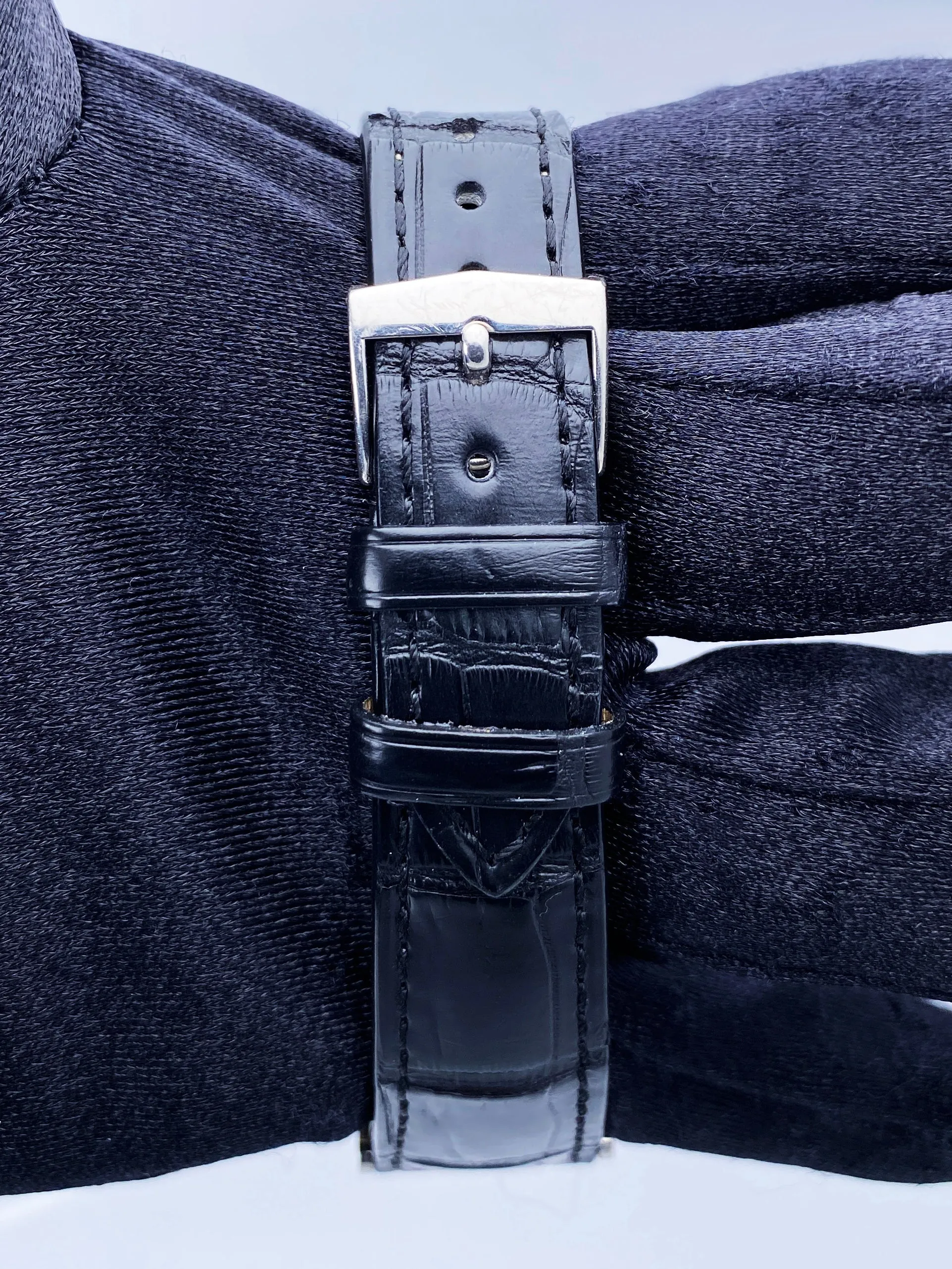 Patek Philippe Platinum Curved Rectangular Art Deco Mens Watch
