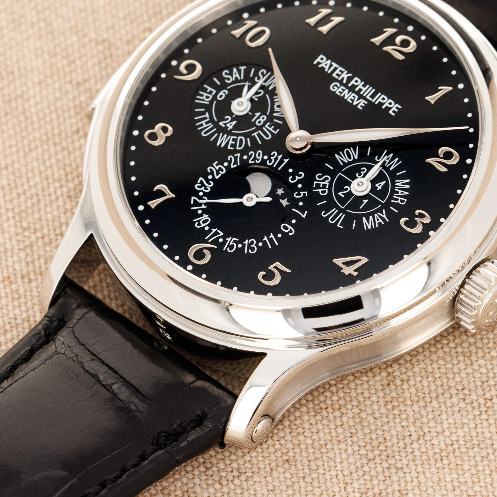 Patek Philippe Platinum Perpetual Calendar Minute Repeater Watch Ref. 5374
