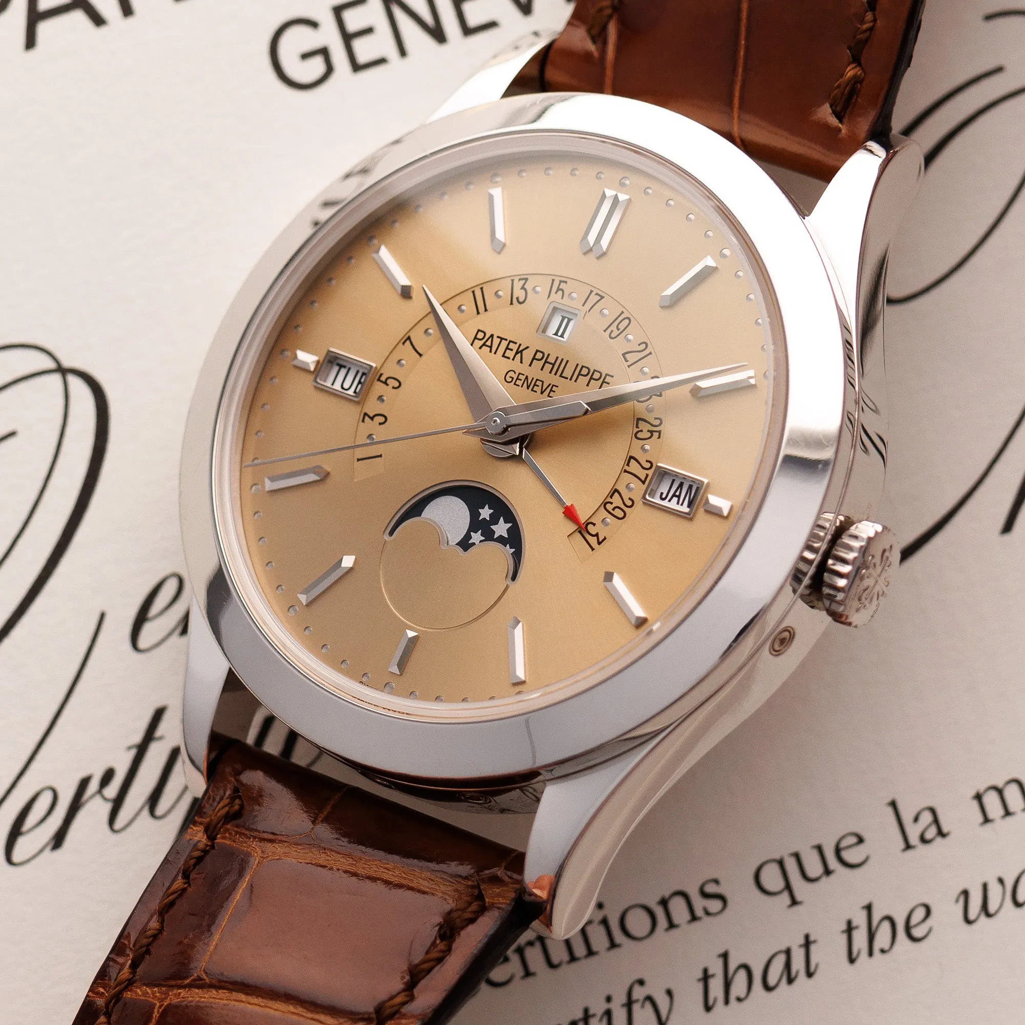 Patek Philippe Platinum Perpetual Calendar Ref. 5496