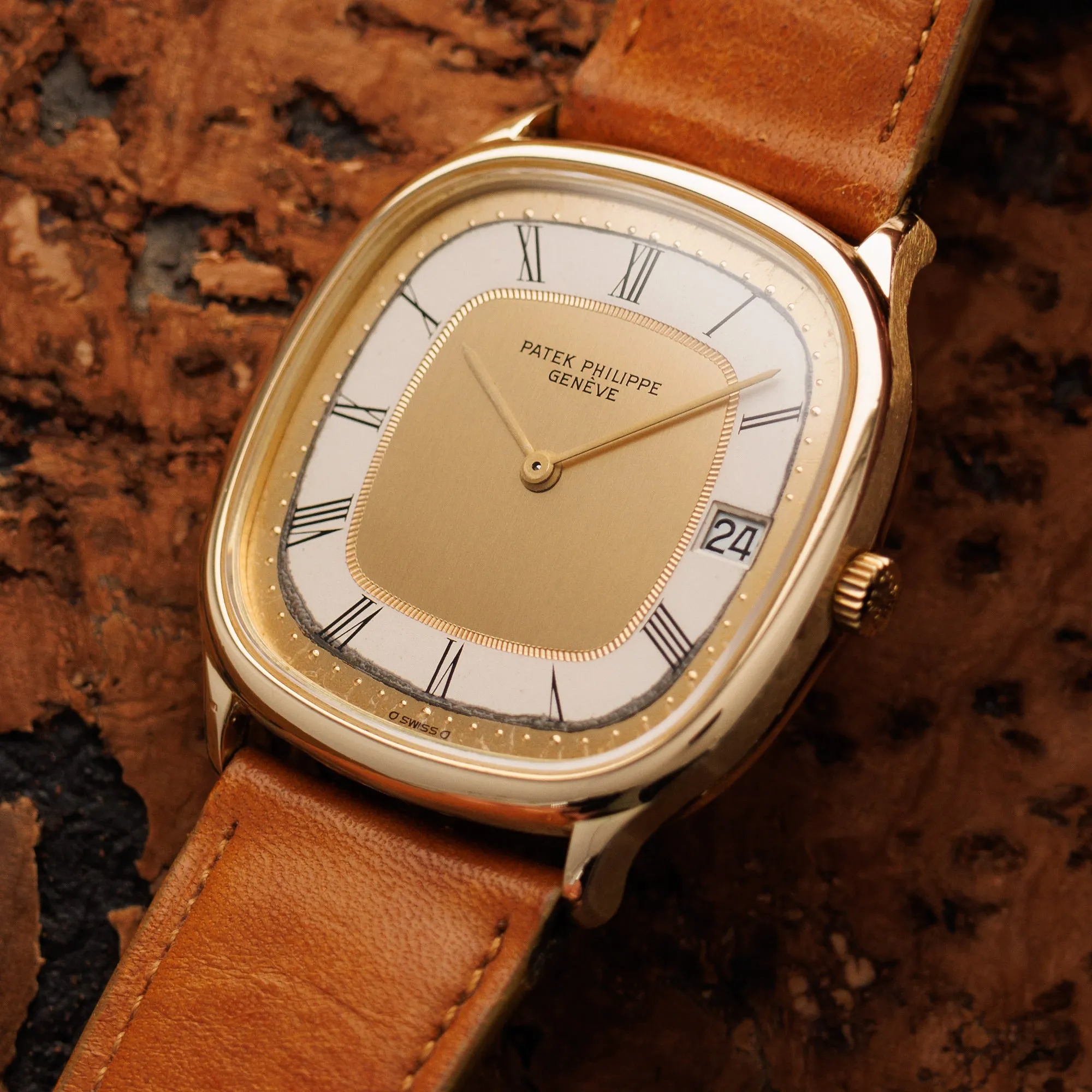 Patek Philippe Yellow Gold Automatic Golden Ellipse Watch Ref. 3874