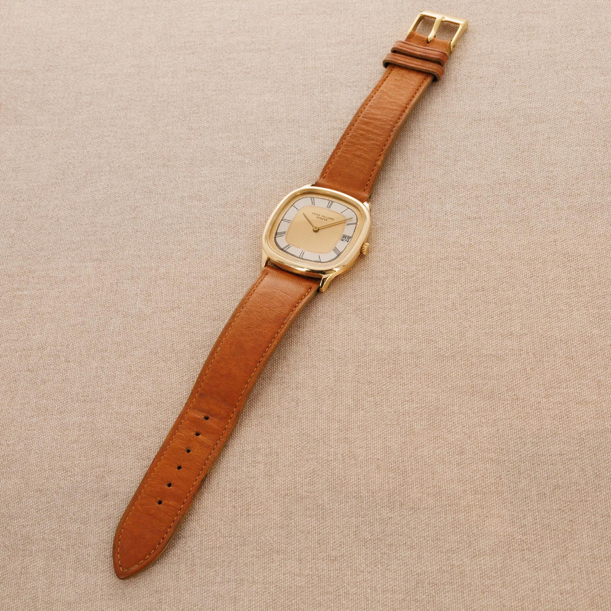 Patek Philippe Yellow Gold Automatic Golden Ellipse Watch Ref. 3874