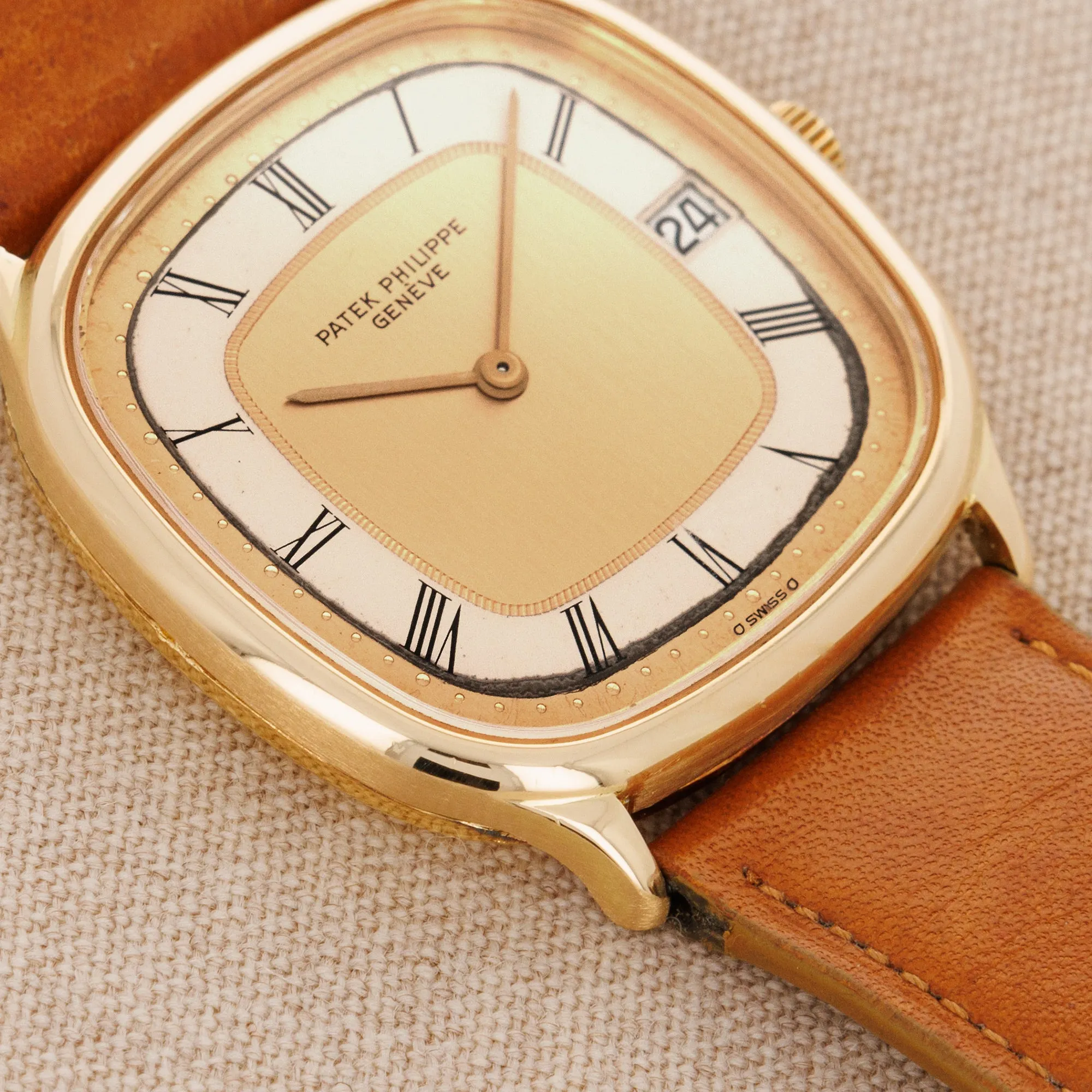 Patek Philippe Yellow Gold Automatic Golden Ellipse Watch Ref. 3874