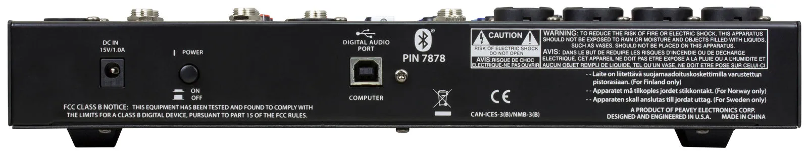 Peavey PV Series "PV-10BT" Compact 10-Channel Mixer with Bluetooth