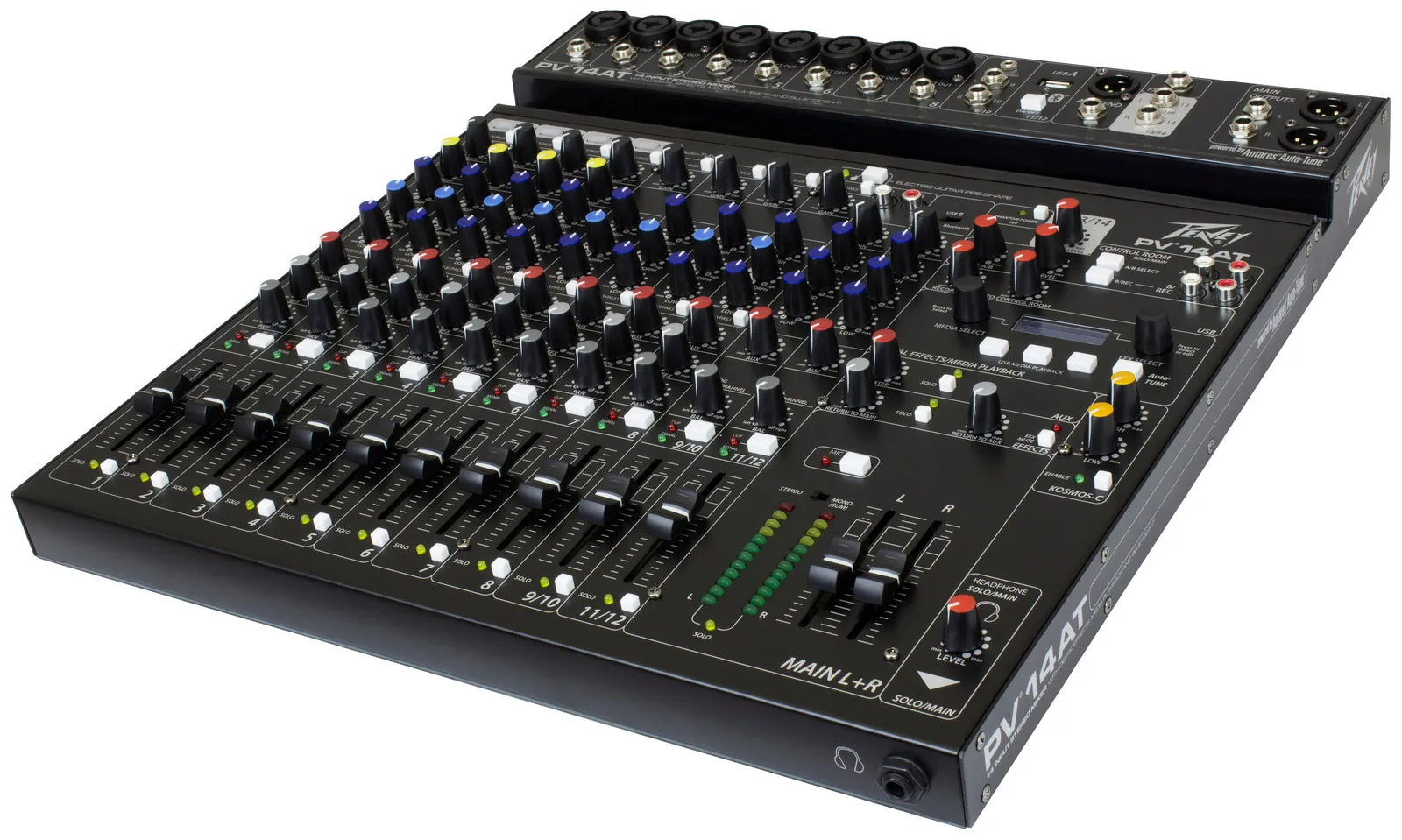 Peavey PV Series "PV-14AT" Compact 14-Channel Mixer with Bluetooth & Antares Auto-Tune