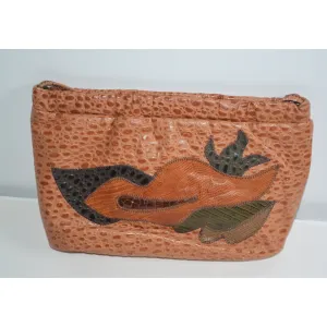Pebbled Leather Patchwork Purse