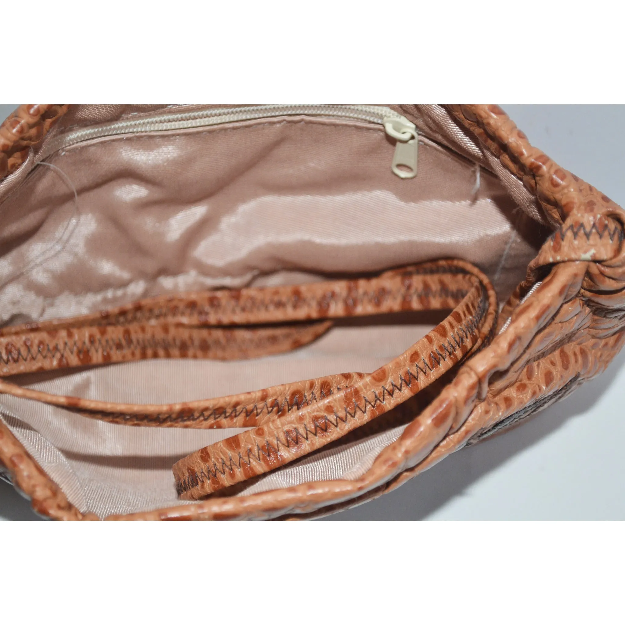 Pebbled Leather Patchwork Purse