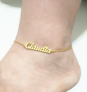 Personalized Custom Name Anklet