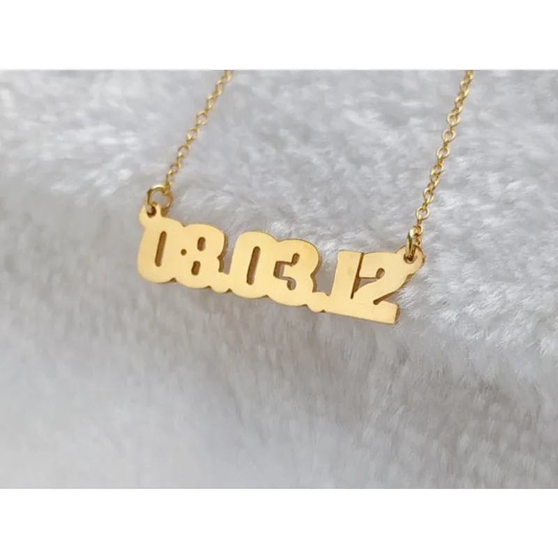 Personalized Number / Date Necklace