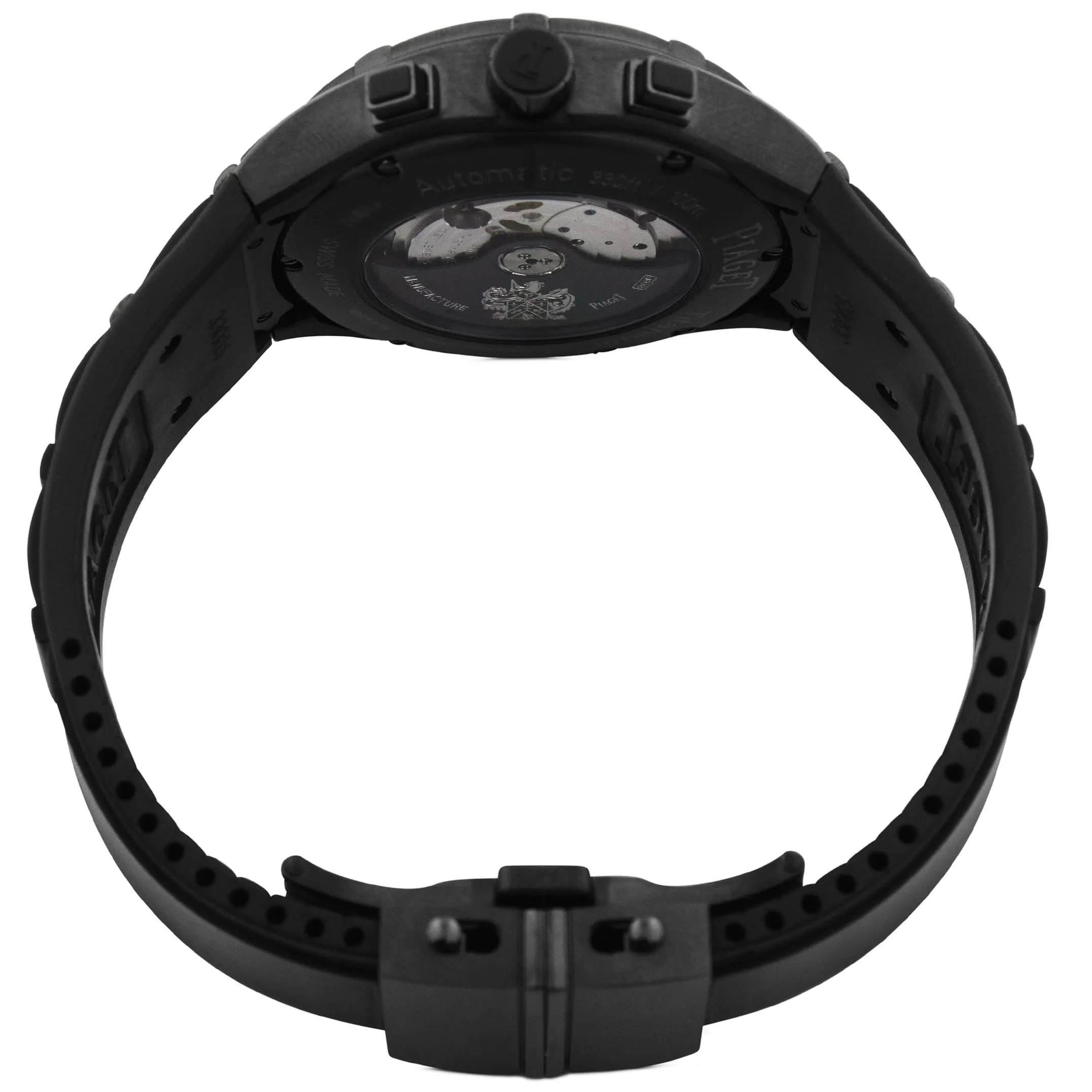 Piaget Men's Polo FortyFive Titanium & Stainless Steel 45mm Black Chronograph Stick Dial Watch Reference #: G0A37004