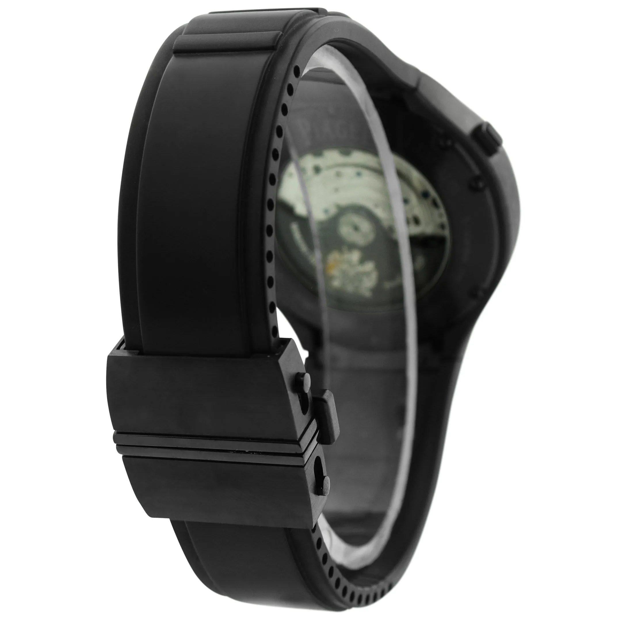 Piaget Men's Polo FortyFive Titanium & Stainless Steel 45mm Black Chronograph Stick Dial Watch Reference #: G0A37004