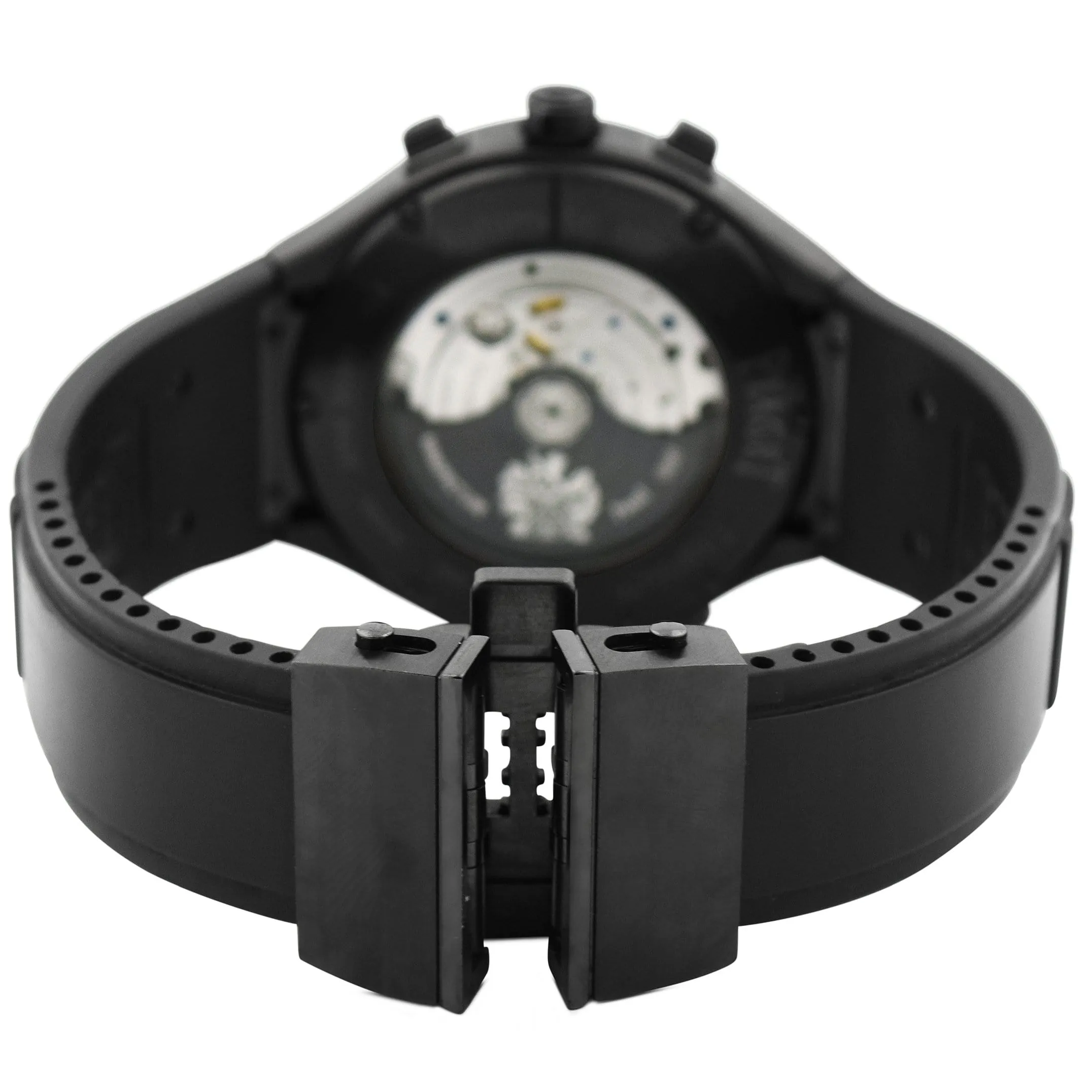 Piaget Men's Polo FortyFive Titanium & Stainless Steel 45mm Black Chronograph Stick Dial Watch Reference #: G0A37004