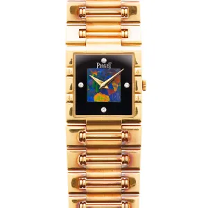 Piaget Yellow Gold Dancer Opal and Onyx Ref. 80317