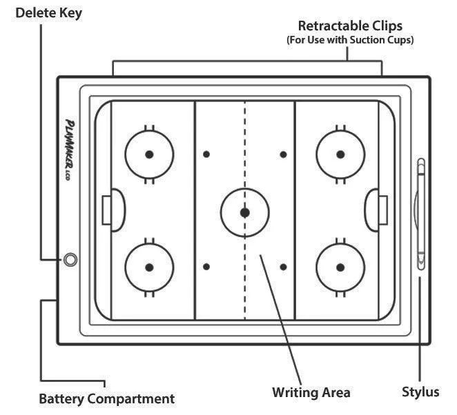 Playmaker LCD 20" Digital Hockey Coaches Board