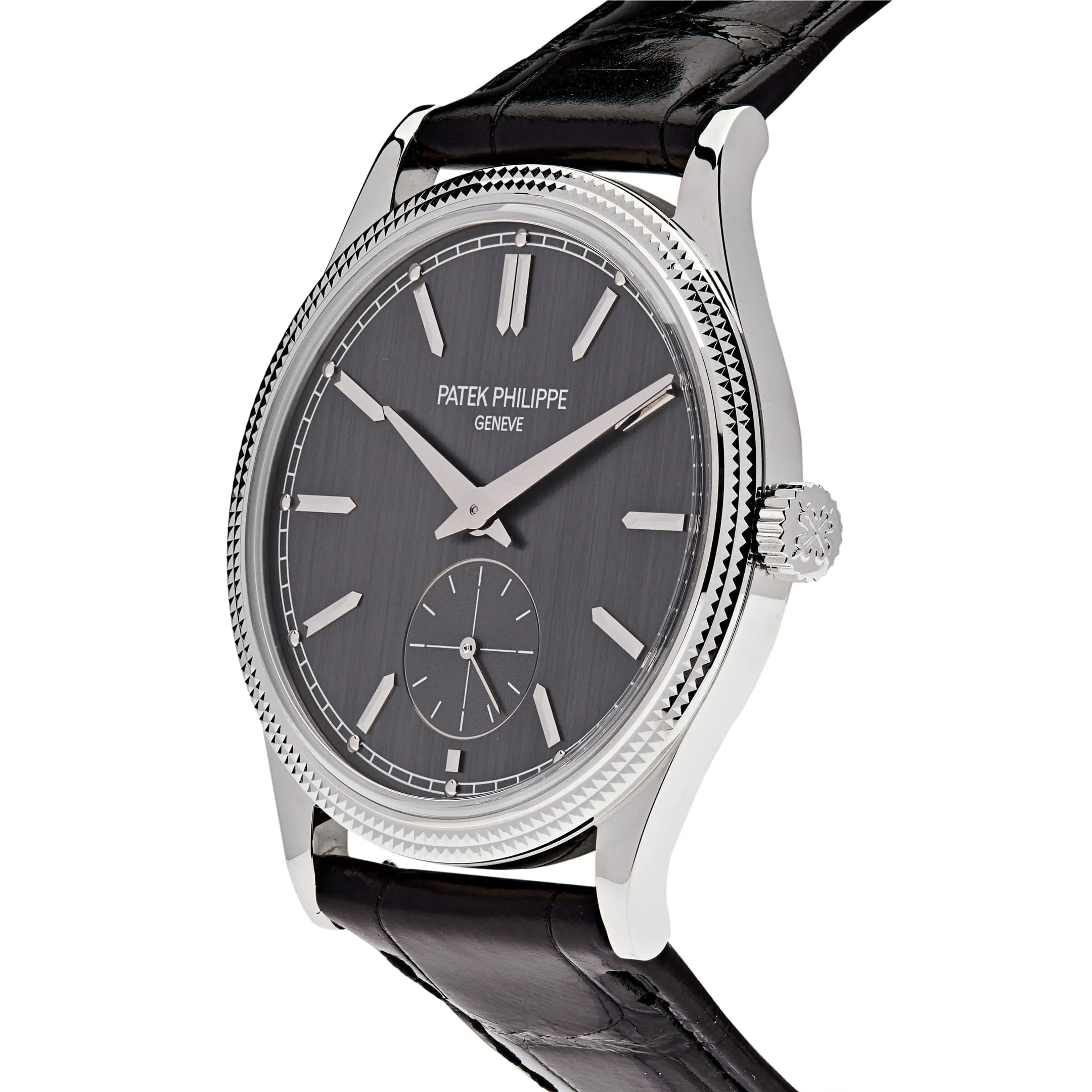 PP Luxury Watches Calatrava 6119G-001 White Gold Grey Dial (2023)