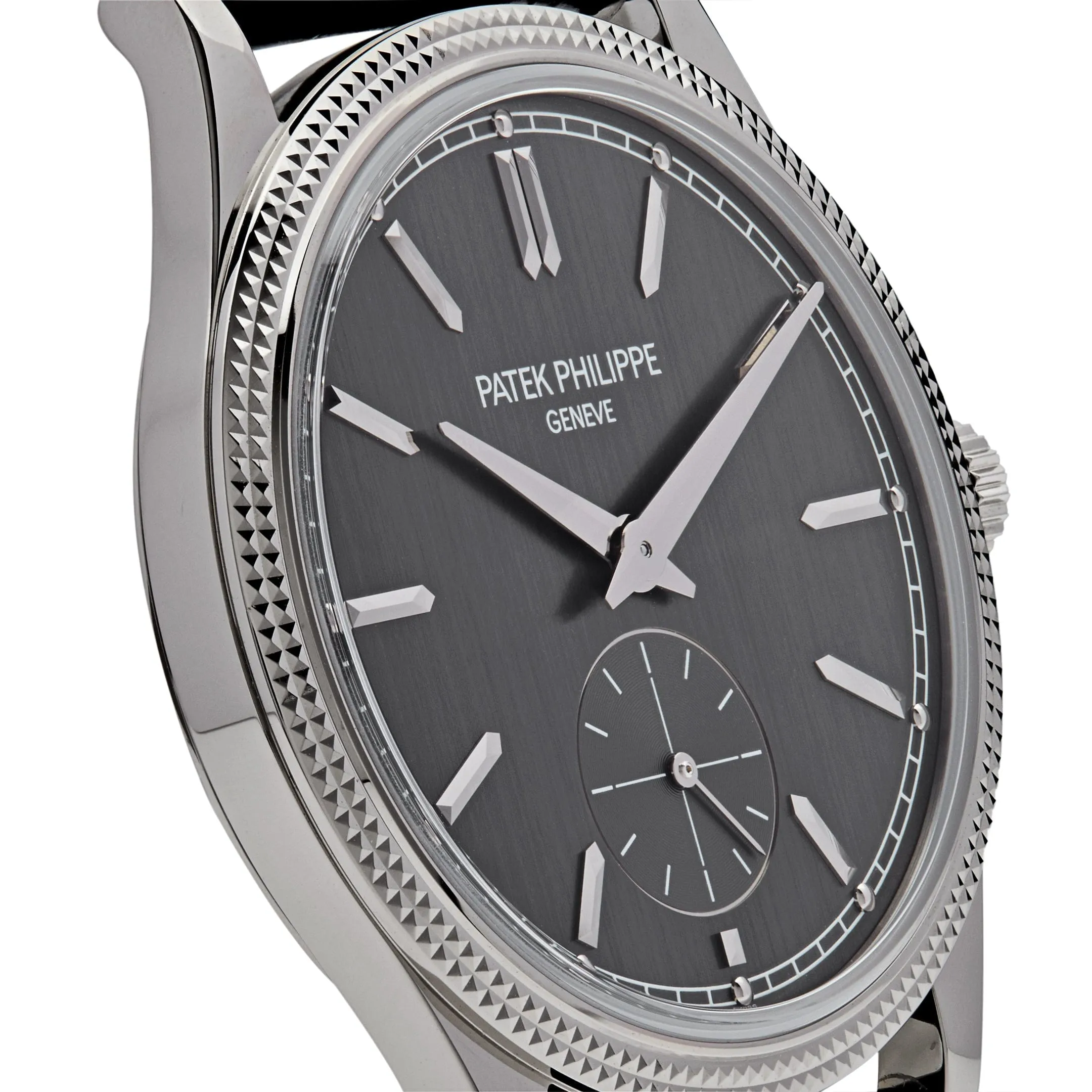 PP Luxury Watches Calatrava 6119G-001 White Gold Grey Dial (2023)