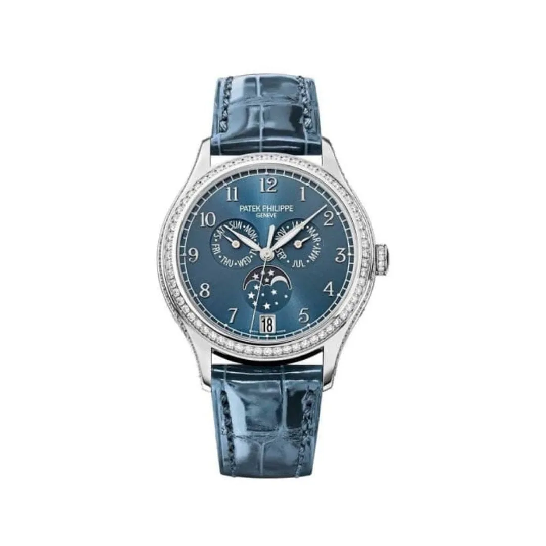 PP Luxury Watches Complications 4947G-001 Annual Calendar White Gold Blue Dial