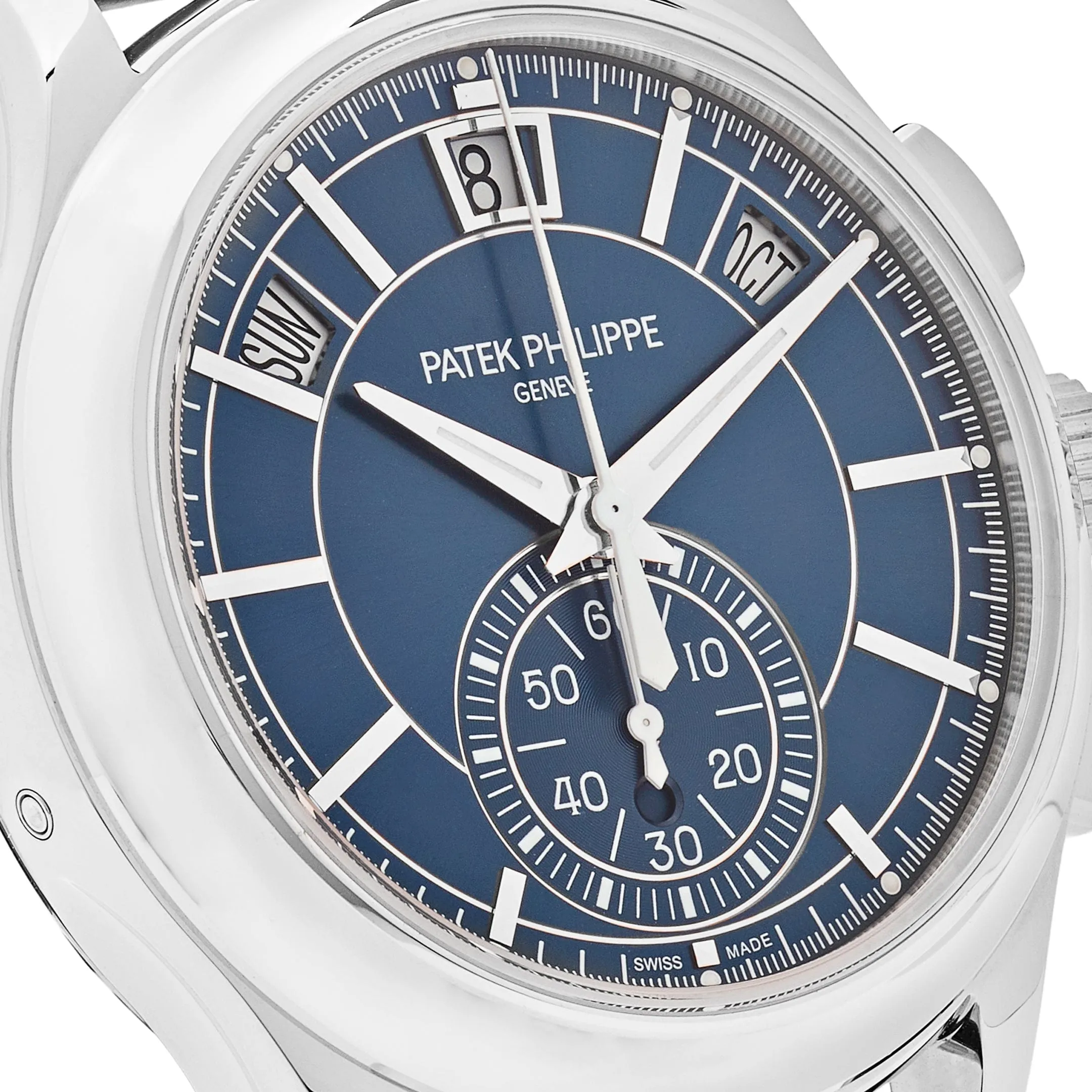 PP Luxury Watches Complications 5905P-001 Platinum Blue Dial Annual Calendar