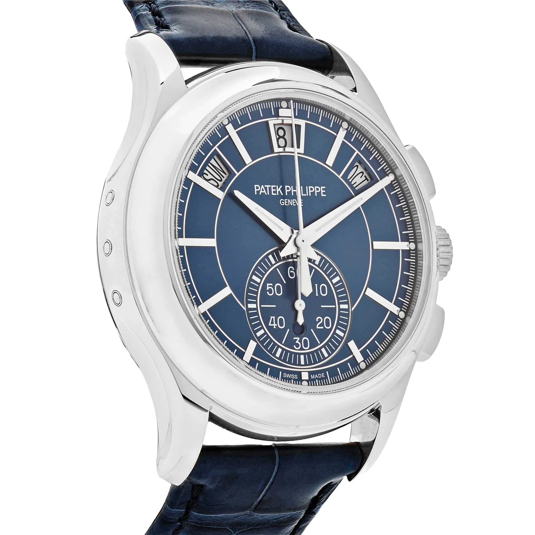 PP Luxury Watches Complications 5905P-001 Platinum Blue Dial Annual Calendar
