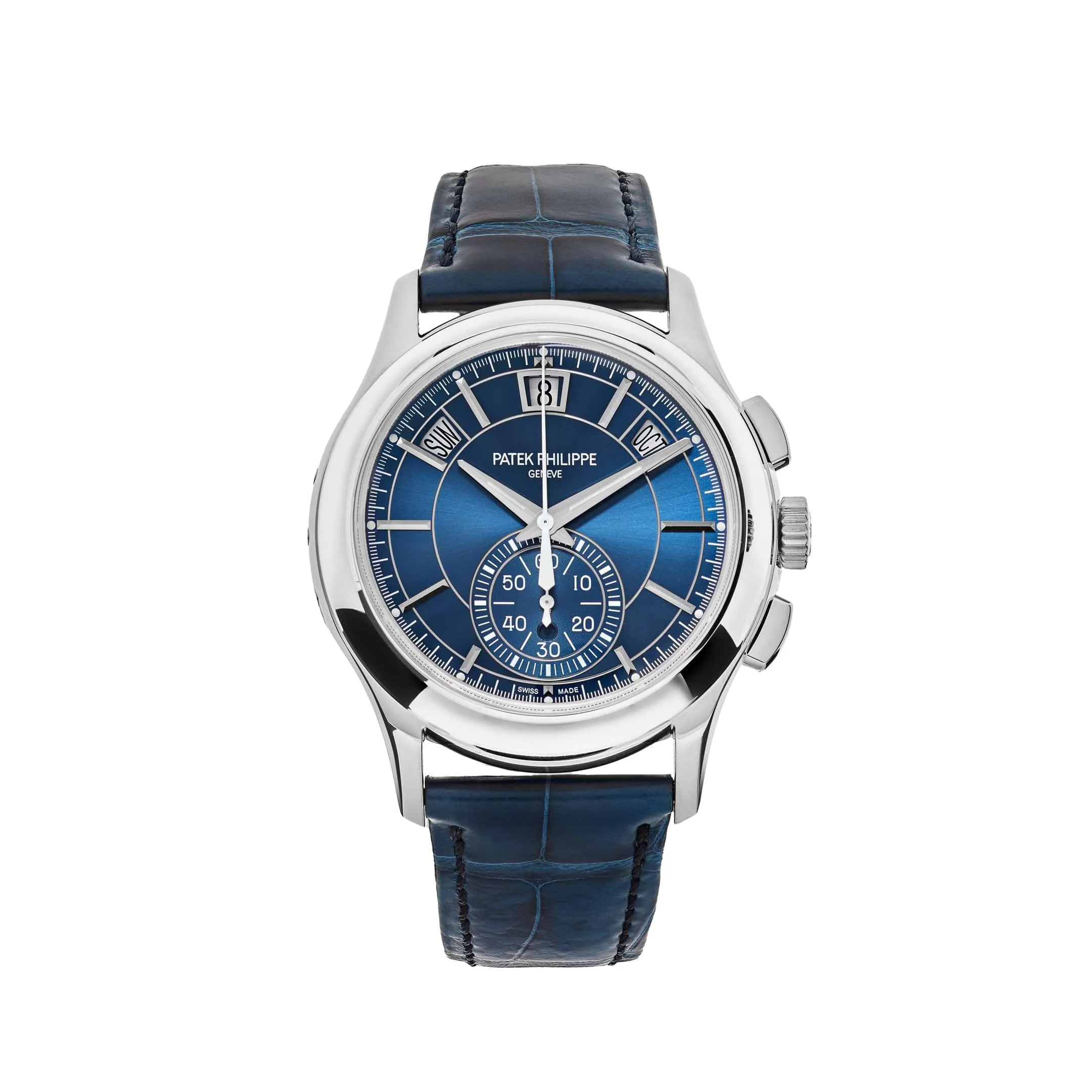 PP Luxury Watches Complications 5905P-001 Platinum Blue Dial Annual Calendar