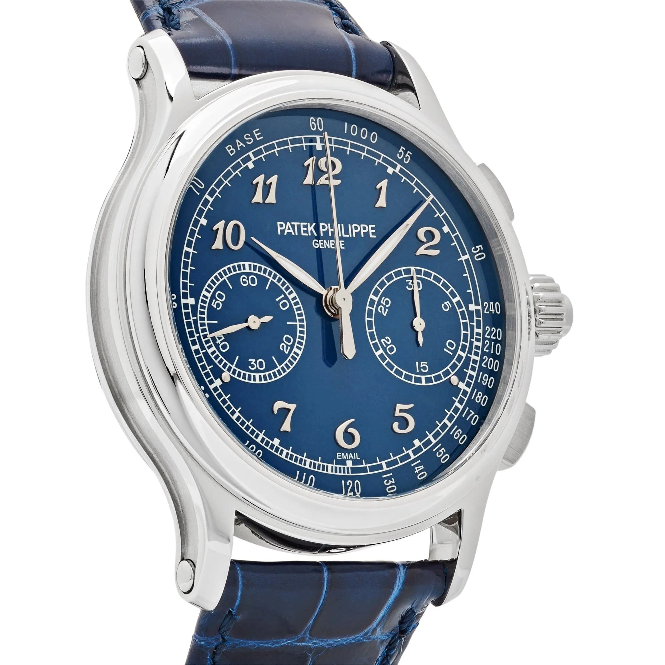 PP Luxury Watches Grand Complications 5370P-011 Split-Seconds Chronograph Platinum Blue Dial